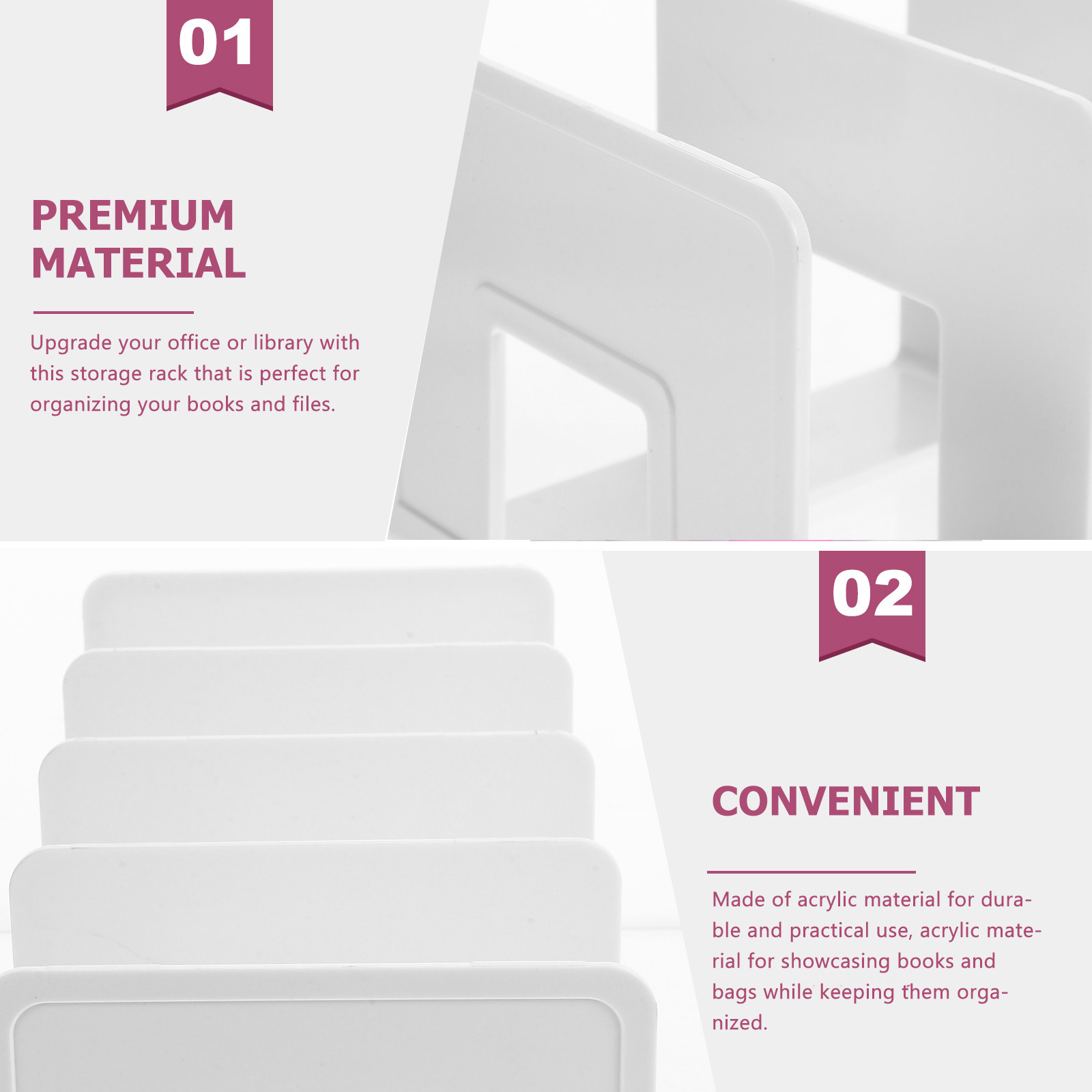 Прочный акриловый настольный д – обзор и цена Magazine Holder Rack