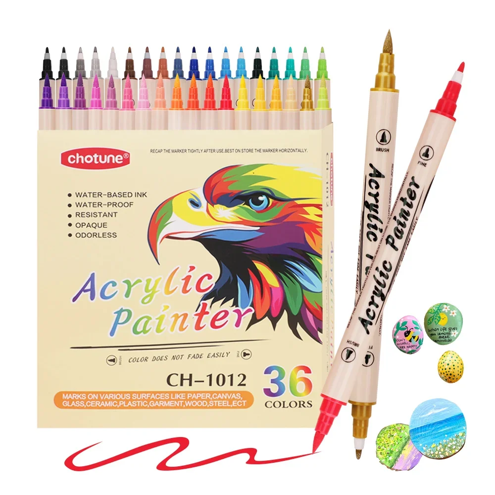 12-36 цветов, акриловые маркер – обзор и цена Correction Pen Fine