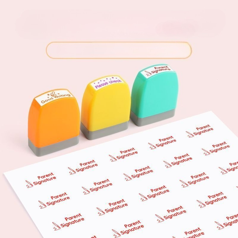 Набор из 5 цветных штампов для – обзор и цена Rubber Date Stamp