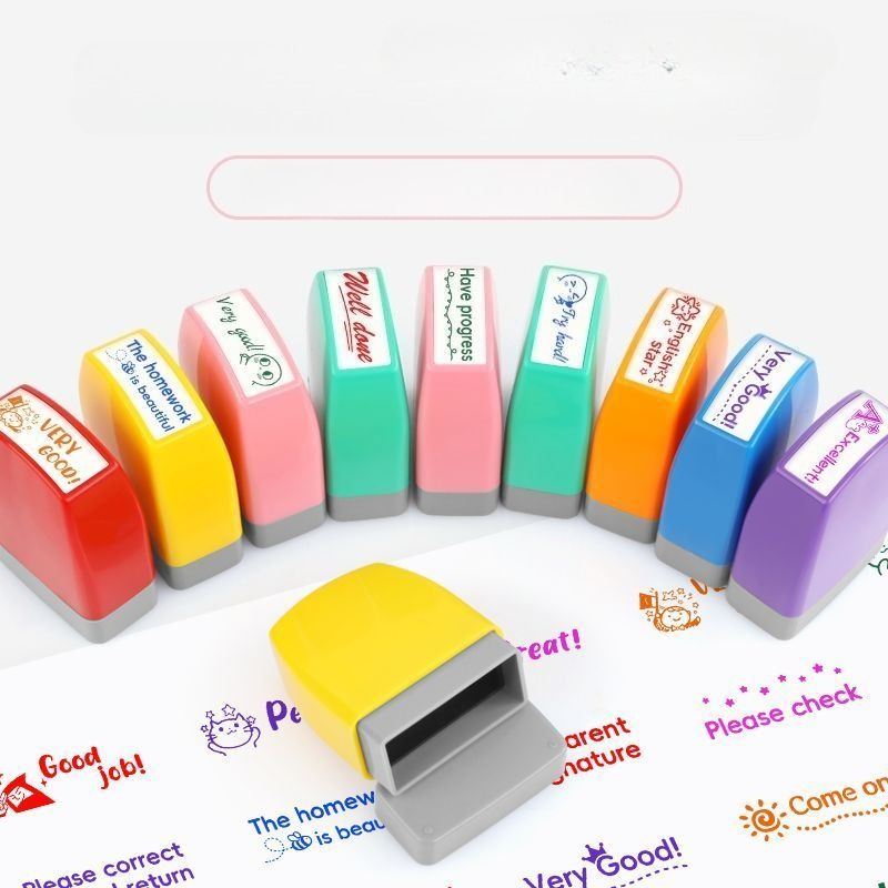 Набор из 5 цветных штампов для – обзор и цена Rubber Date Stamp